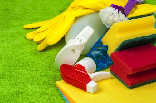 Close-up of stain treatment on a sofa in South Woodford
